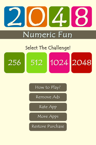 2048 Numeric Fun