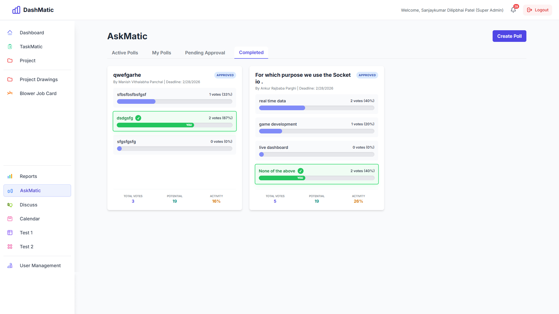 Dashmetic – Admin Dashboard for Client & Task Management