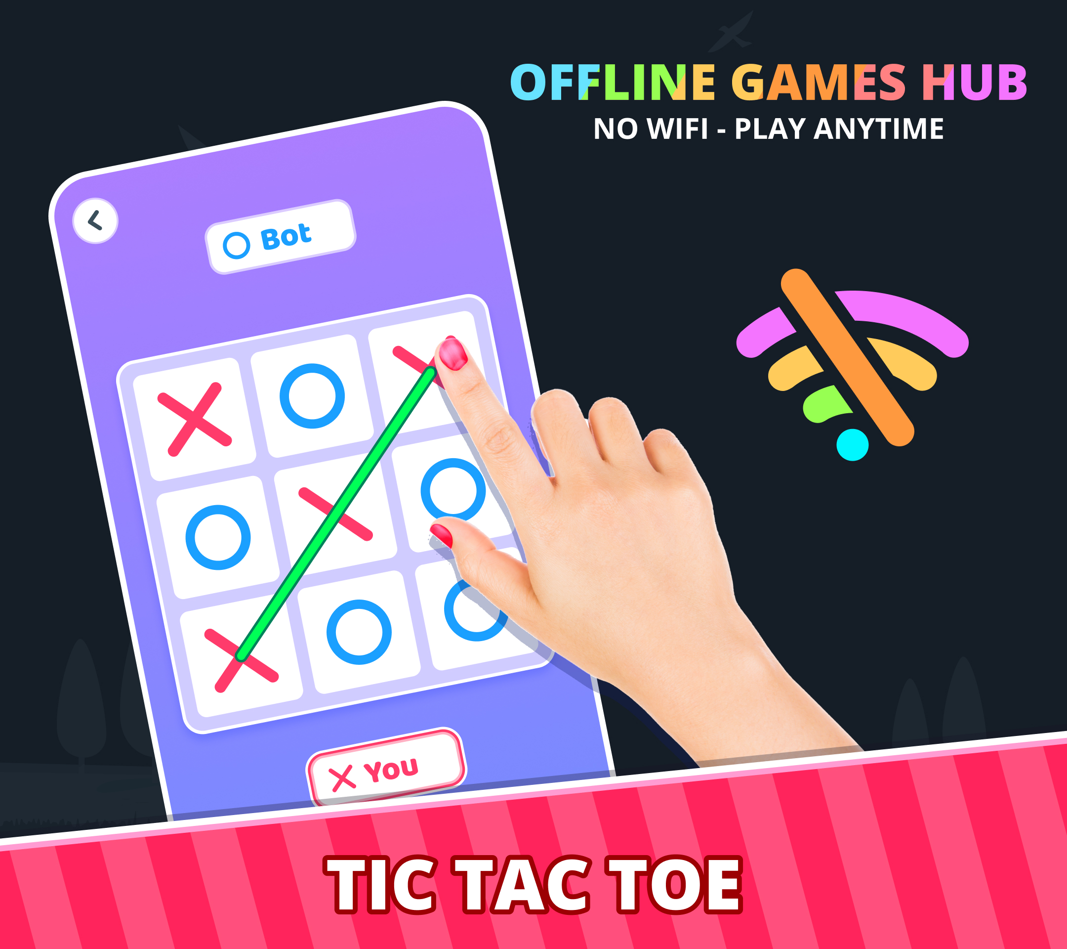 Offline Games Hub: No Wi-Fi 2P