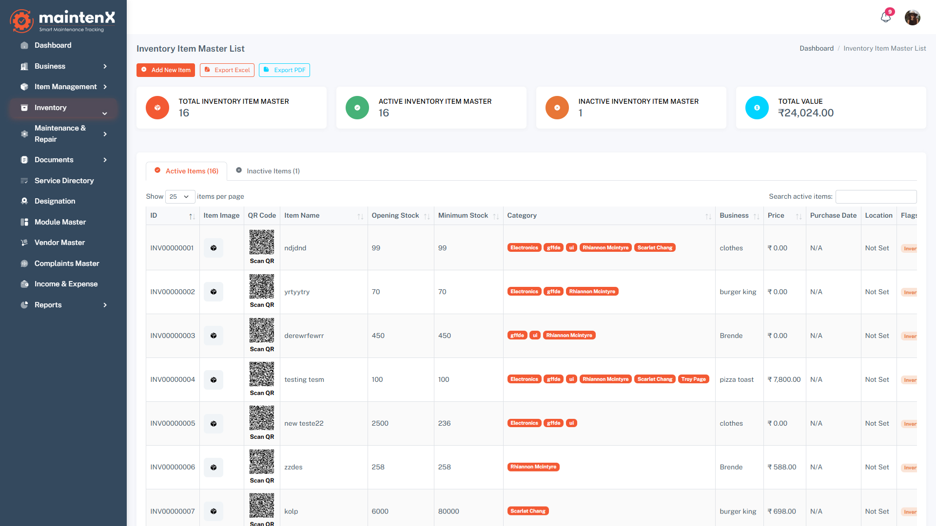 MaintenX Maintenance Management Platform