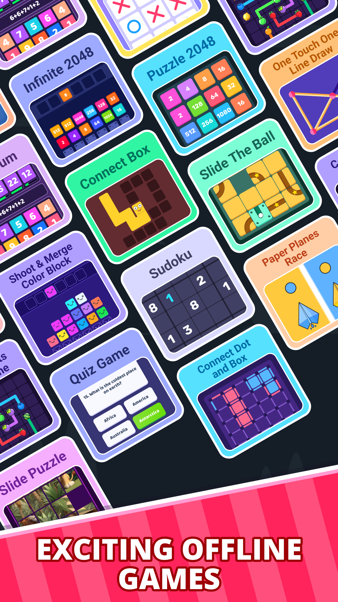 Offline Games Hub: No Wi-Fi 2P