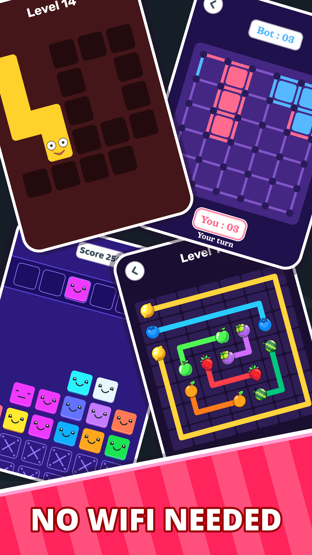 Offline Games Hub: No Wi-Fi 2P
